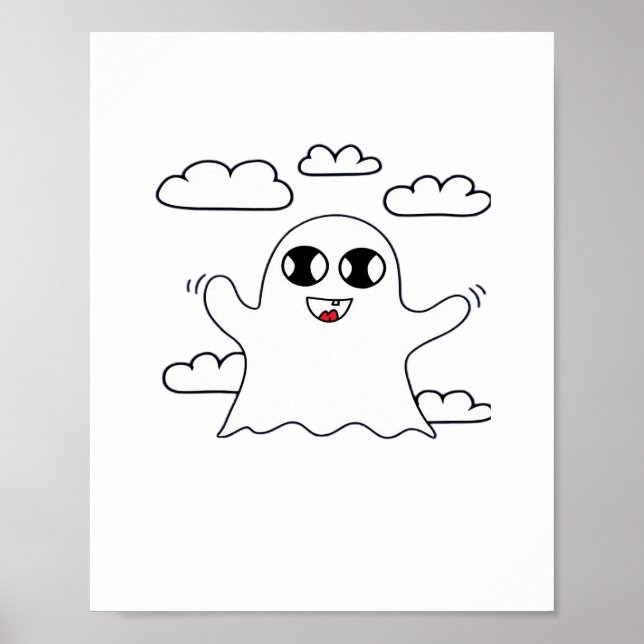 Cute Little Boo Creative Style Poster (Front)