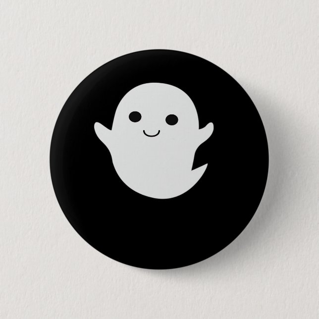 Cute Little Boo Fitted 6 Cm Round Badge (Front)