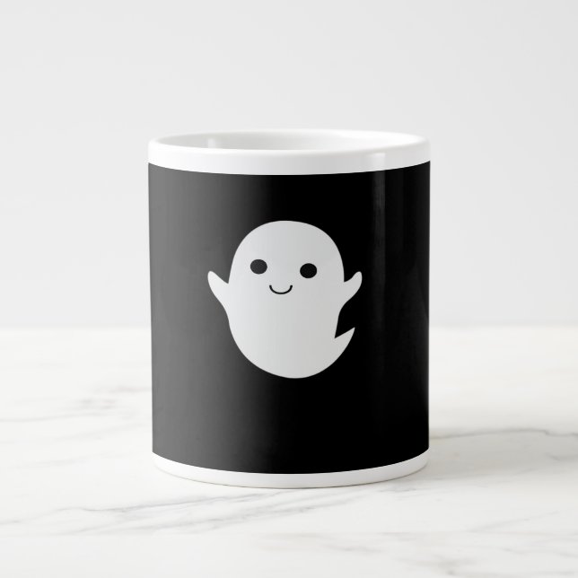 Cute Little Boo Fitted Large Coffee Mug (Front)