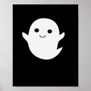 Cute Little Boo Fitted Poster
