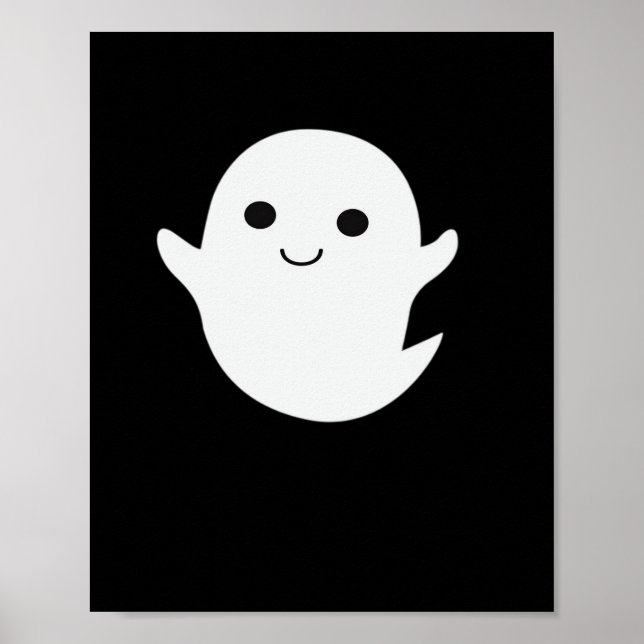Cute Little Boo Fitted Poster (Front)