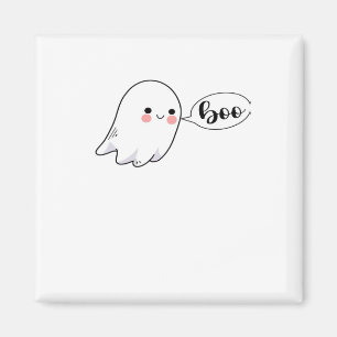 Cute Little Boo Graphic Cool Aesthetic Magnet