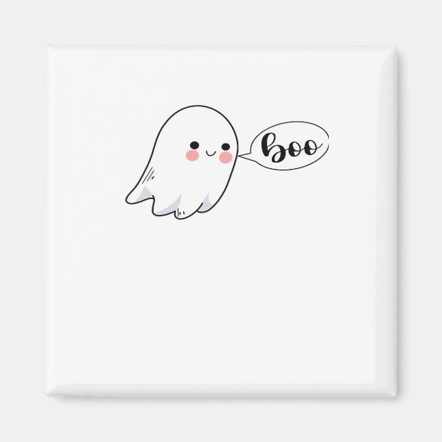 Cute Little Boo Graphic Cool Aesthetic Magnet (Front)