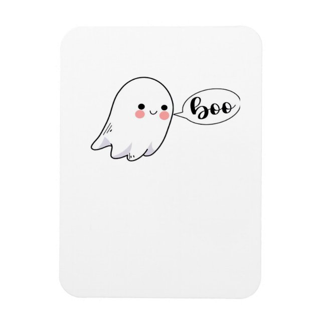Cute Little Boo Graphic Cool Aesthetic Magnet (Vertical)
