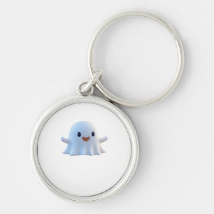 Cute Little Boo Retro Graphic Key Ring