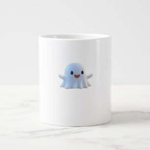 Cute Little Boo Retro Graphic Large Coffee Mug