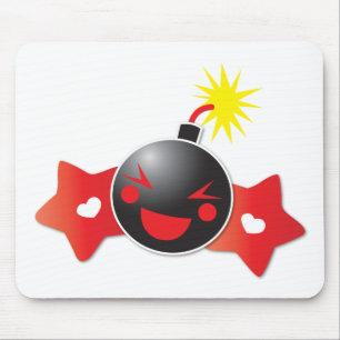 cute little boom! bomb mouse mat