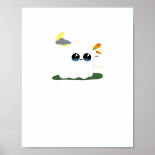 Cute Little Boostie Fall Scene Vintage Classic Poster