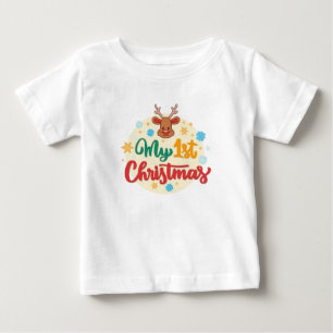Cute Little Boy Christmas Baby T-Shirt