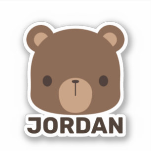 Cute Little Brown Bear with Personalised Name