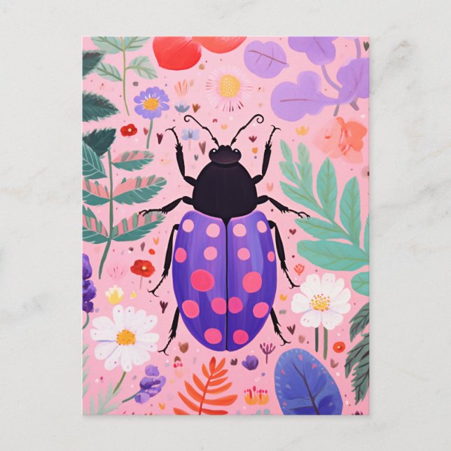 Cute Little Bug Postcard (Front)