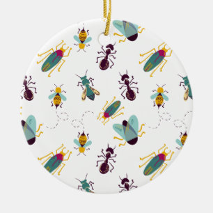 cute little bugs insects ceramic tree decoration