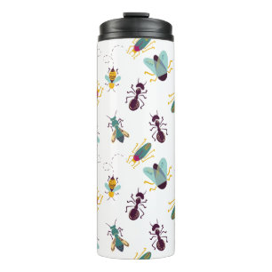 cute little bugs insects thermal tumbler