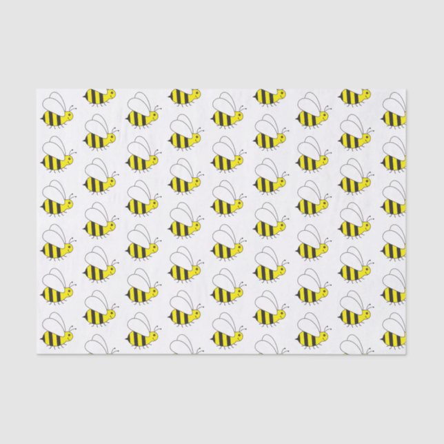 Cute Little Bumble Bee Tissue Paper (Front)