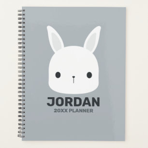 Cute Little Bunny Rabbit with Personalised Name Planner