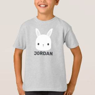 Cute Little Bunny Rabbit with Personalised Name T-Shirt