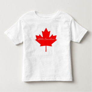 Cute Little Canadian red maple leaf Canada  Toddle Toddler T-Shirt