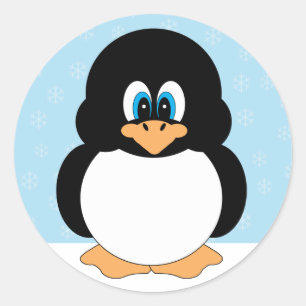 Cute Little Cartoon Penguin Stickers