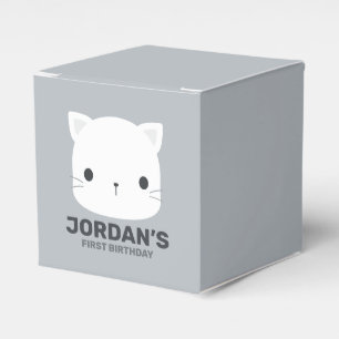 Cute Little Cat Birthday Favour Box