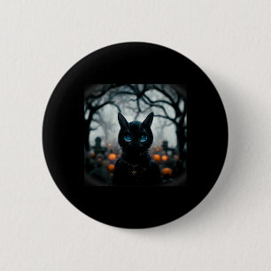 Cute Little Cat Face For Halloween 6 Cm Round Badge