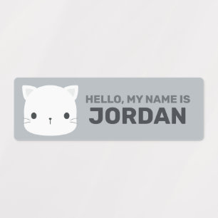 Cute Little Cat with Personalised Name