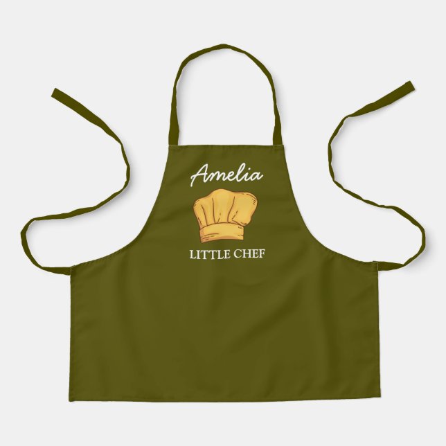 Cute Little Chef Personalised Apron (Front)