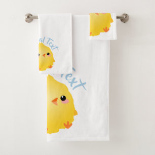 Cute Little Chick Bath Towel Set