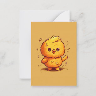 Cute little chick card