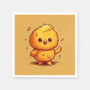 Cute little chick napkin