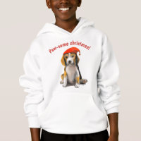 Cute Little christmas beagle T-Shirt Hoodie