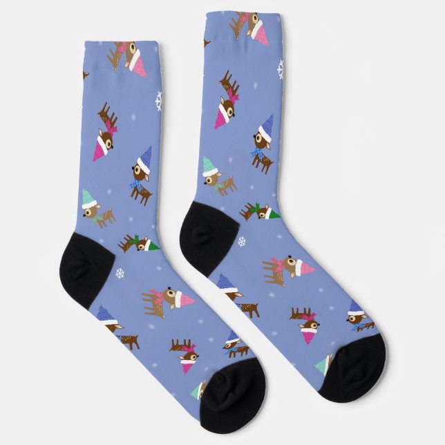 Cute Little Christmas Deer  Socks (Right)