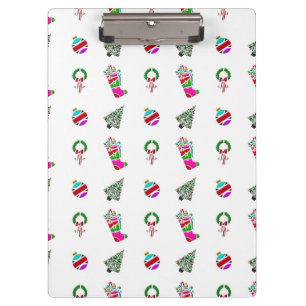 Cute Little Christmas Pattern Clipboard