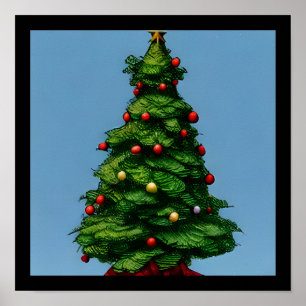 Cute Little Christmas Tree Poster