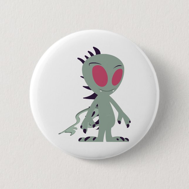 Cute little Chupacabra 6 Cm Round Badge (Front)