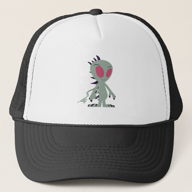 Cute little Chupacabra Trucker Hat (Front)