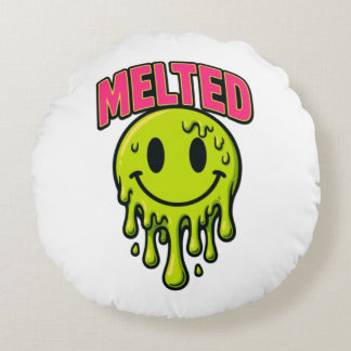 Cute little circle shape smiling pillow