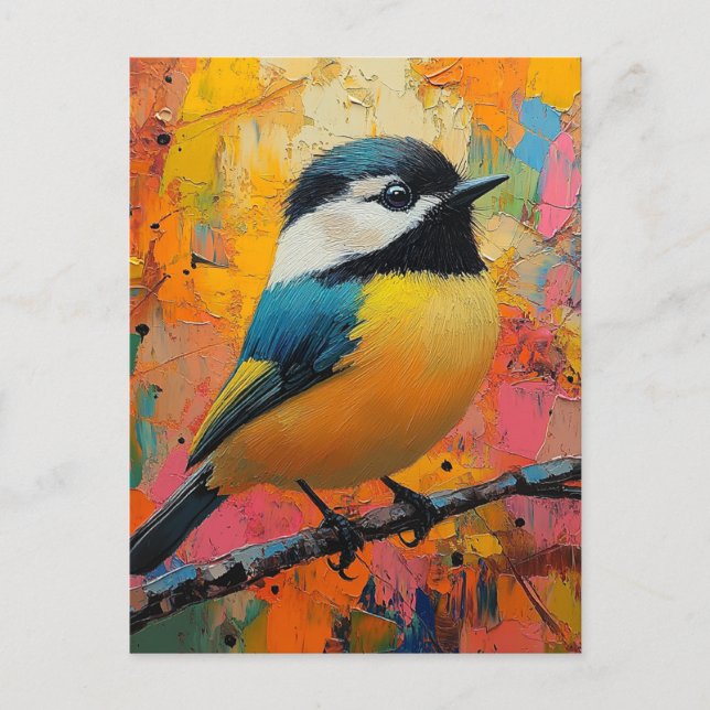 Cute Little Colourful Bird Postcard (Front)