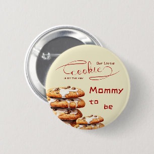 Cute Little Cookie Baby Shower Mummy-to-be 6 Cm Round Badge