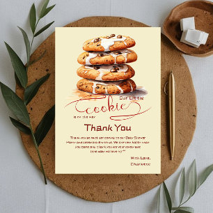 Cute Little Cookie Baby Shower Thank You Card