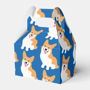 Cute Little Corgi Pattern Favour Box