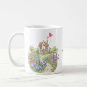Cute Little Country House Personalized with name Coffee Mug