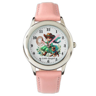 Cute little cowgirl lovers watch