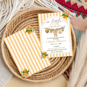 Cute Little Cutie Is On The Way Baby Shower Invitation