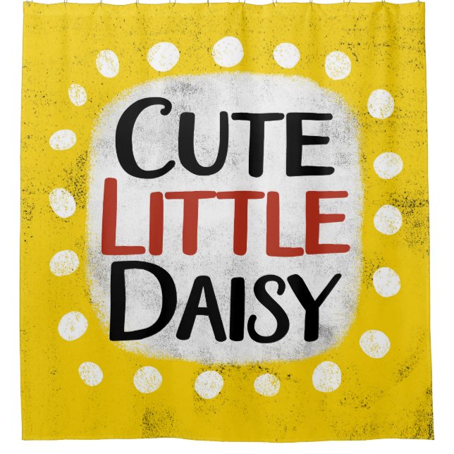 Cute Little Daisy Shower Curtain (Front)