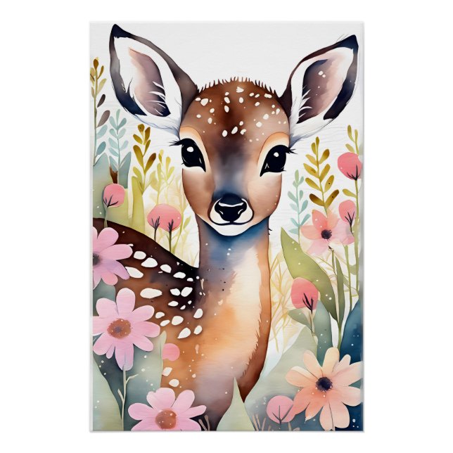 Cute Little Deer Poster (Front)