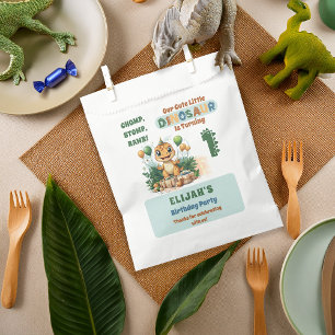 Cute Little Dinosaur Boy 1st Birthday Party Favour Bags