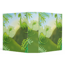 cute little dinosaur land scene