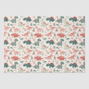 Cute Little Dinosaurs Kids Tissue Paper
