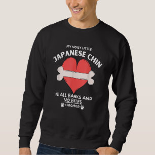 Cute Little Dog Breeds All Bark No Bite Japanese C Sweatshirt