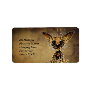 Cute little dog label